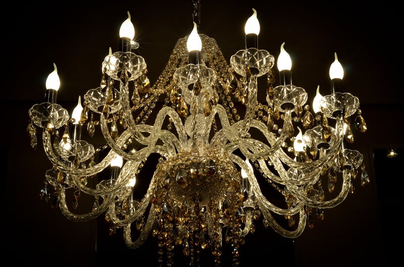 Crystal Chandeliers and Candlelight